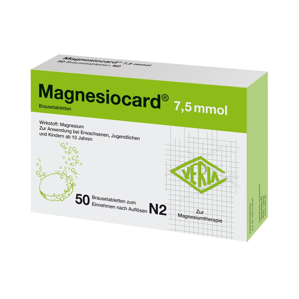 MAGNESIOCARD 7,5 mmol Brausetabletten