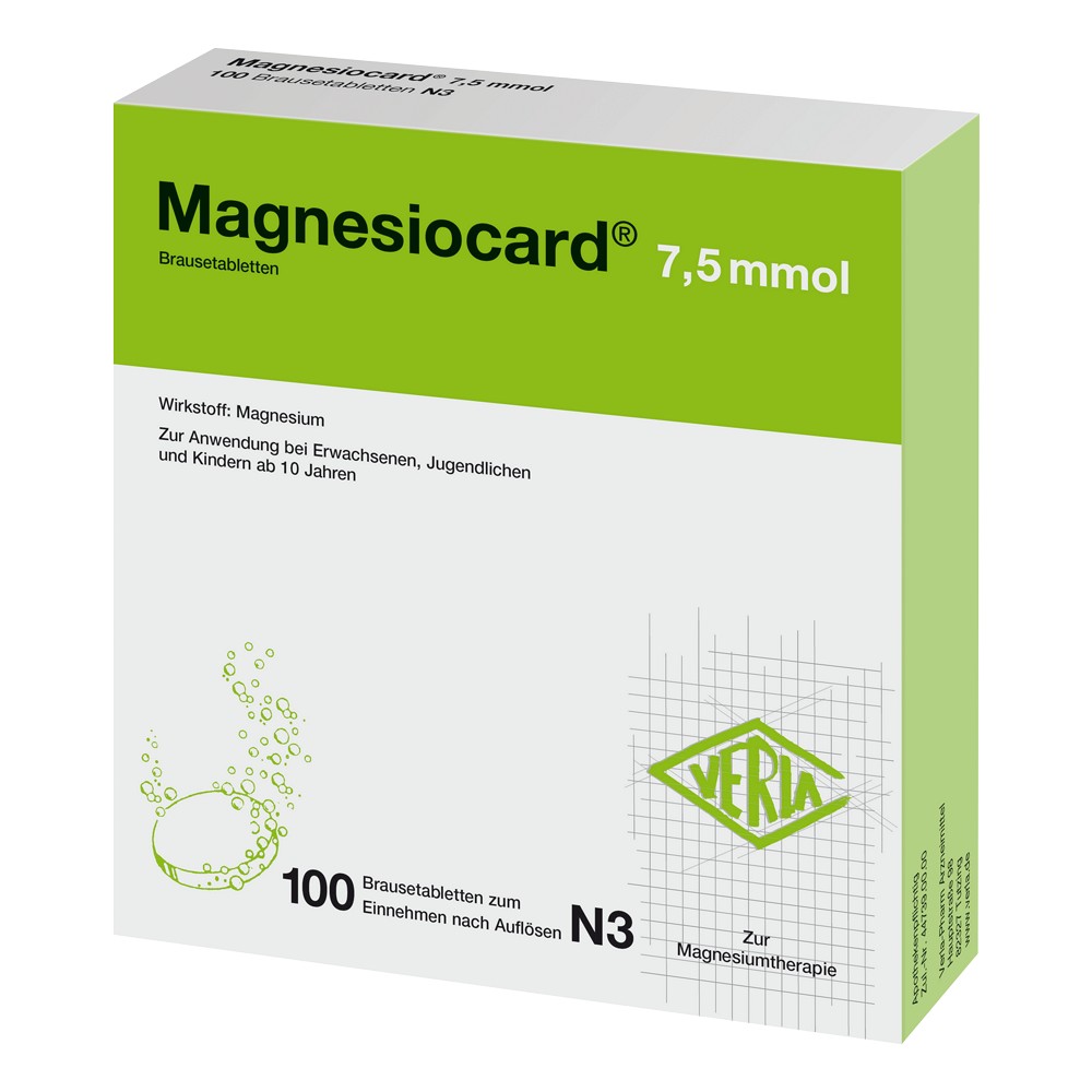 MAGNESIOCARD 7,5 mmol Brausetabletten