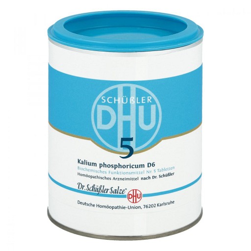 BIOCHEMIE DHU 5 Kalium phosphoricum D 6 Tabletten - 1000St - DHU Nr. 5 & 6