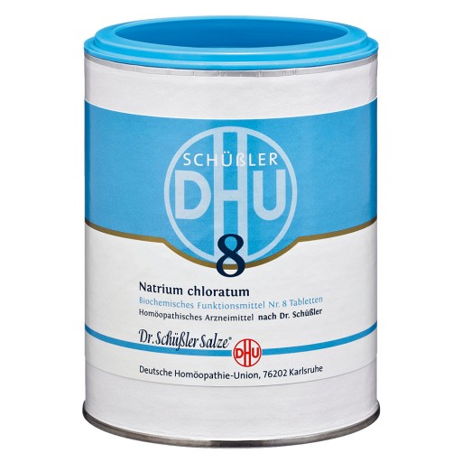 BIOCHEMIE DHU 8 Natrium chloratum D 6 Tabletten - 1000St - DHU Nr. 7 & 8