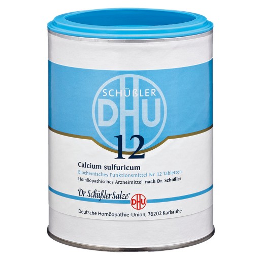 BIOCHEMIE DHU 12 Calcium sulfuricum D 6 Tabletten - 1000St - DHU Nr. 11 & 12