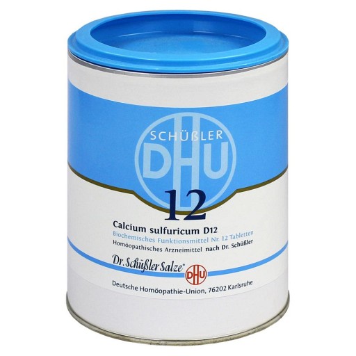BIOCHEMIE DHU 12 Calcium sulfuricum D 12 Tabletten - 1000St - DHU Nr. 11 & 12