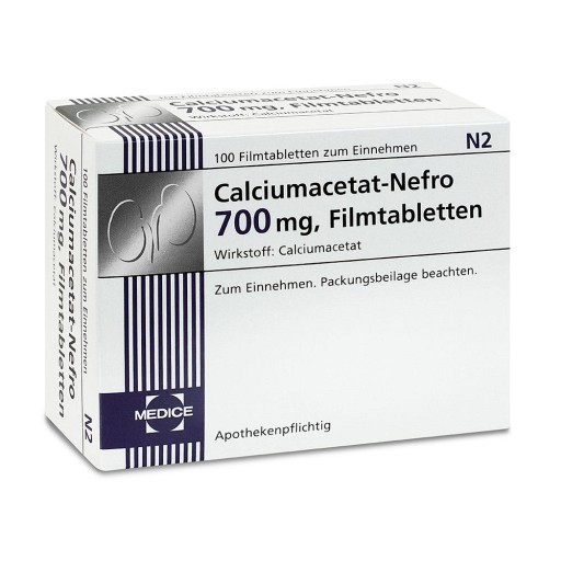 CALCIUMACETAT NEFRO 700 mg Filmtabletten