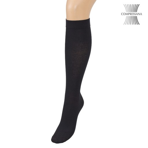 COMPRESSANA Twist St.Kniestr.46-48 Gr.6 schwarz - 2St - Reise- & Sportstrümpfe