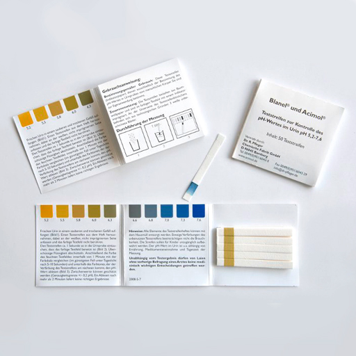 TESTSTREIFENHEFT z.Bestimmung d.Urin ph Wertes
