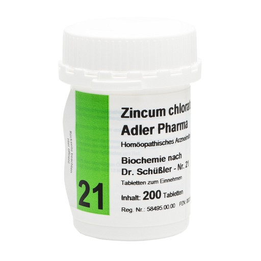 BIOCHEMIE Adler 21 Zincum chloratum D 12 Tabletten