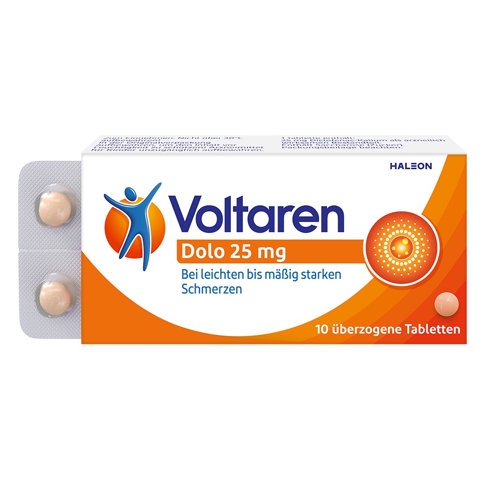 VOLTAREN Dolo 25 mg überzogene Tabletten - 10St - Erkältung & Schmerzen