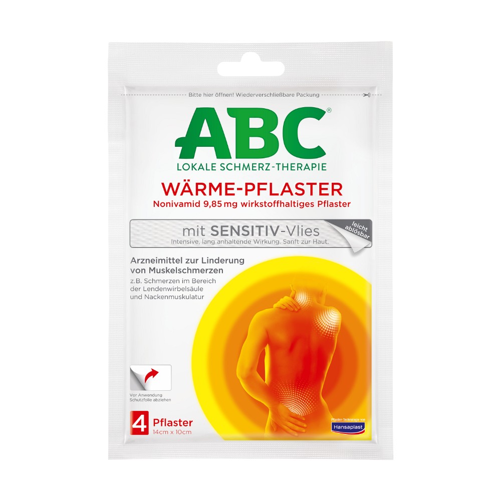 ABC Wärme-Pflaster sensitive Hansaplast med 10x14