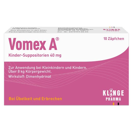 VOMEX A Kinder-Suppositorien 40 mg
