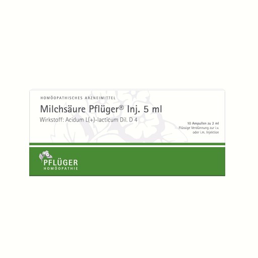 MILCHSÄURE Pflüger Injektionslösung 5 ml