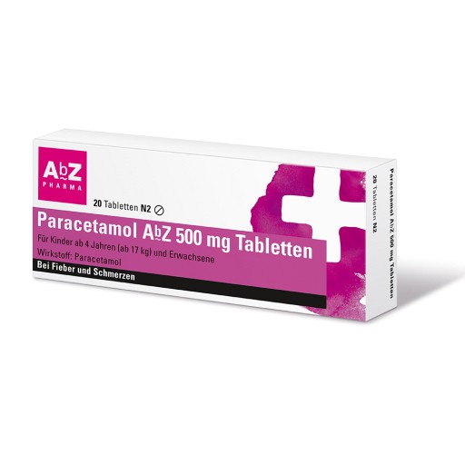 PARACETAMOL AbZ 500 mg Tabletten