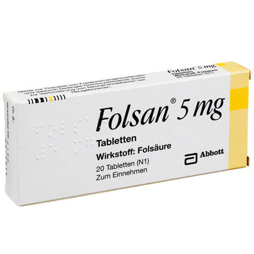 FOLSAN 5 mg Tabletten