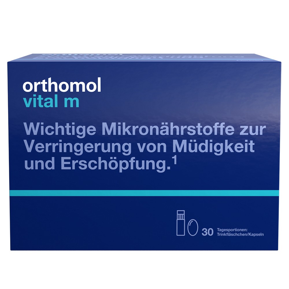 ORTHOMOL Vital M Trinkfläschchen/Kaps.Kombipack.