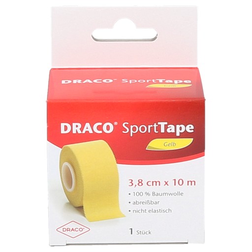 DRACO TAPEVERBAND 3,8 cmx10 m gelb - 1St