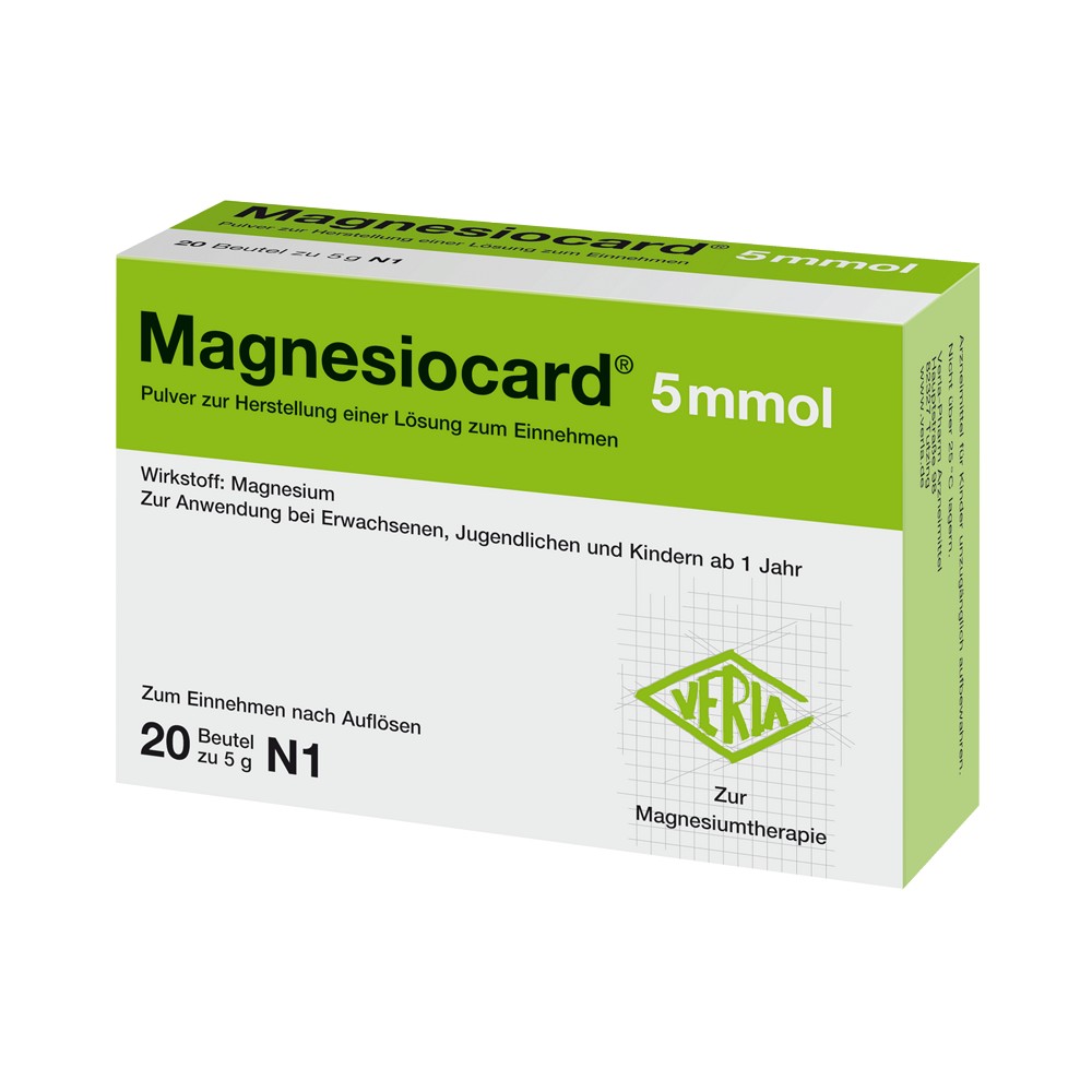 MAGNESIOCARD 5 mmol Plv.z.Her.e.Lsg.z.Einnehmen