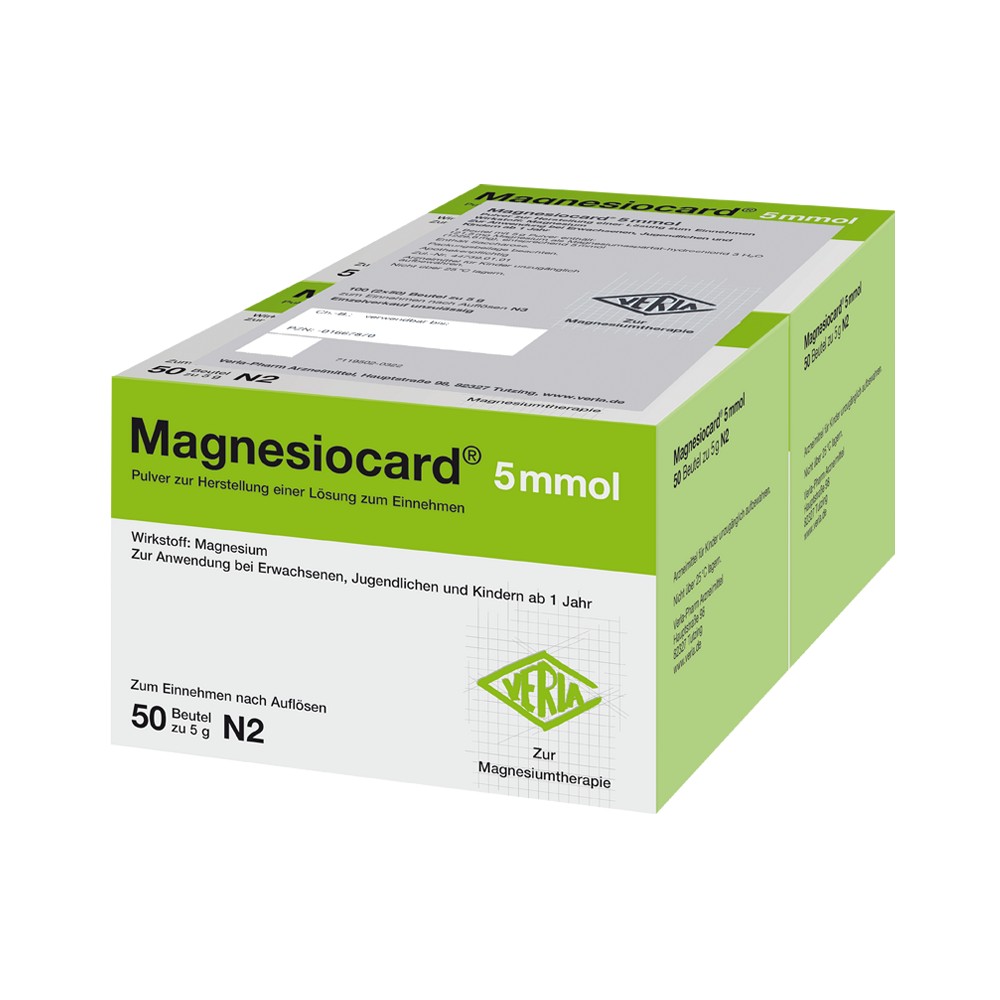 MAGNESIOCARD 5 mmol Plv.z.Her.e.Lsg.z.Einnehmen