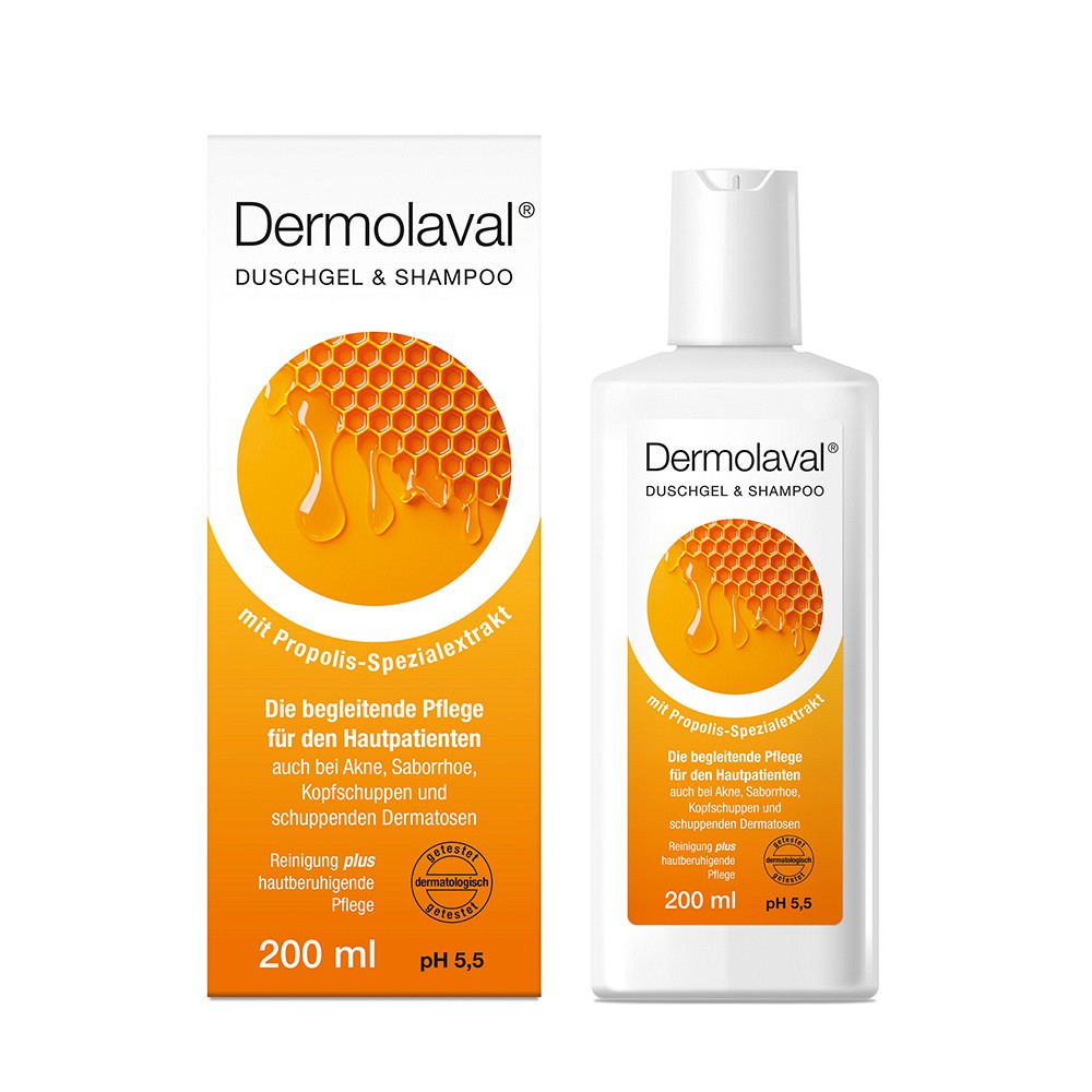 DERMOLAVAL Duschgel+Shampoo f.d.Hautpatienten - 200ml