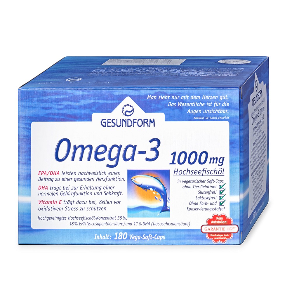 GESUNDFORM Omega-3 1.000 mg Kapseln