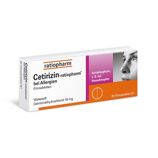 CETIRIZIN-ratiopharm bei Allergien 10 mg Filmtabl.