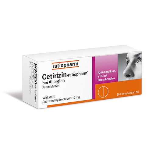 CETIRIZIN-ratiopharm bei Allergien 10 mg Filmtabl.