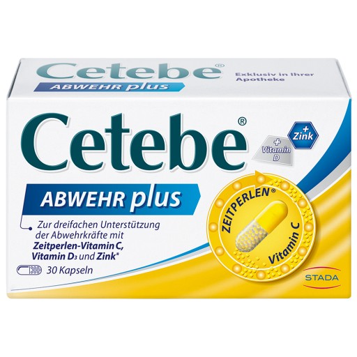 CETEBE ABWEHR plus Vitamin C+Vitamin D3+Zink Kaps.