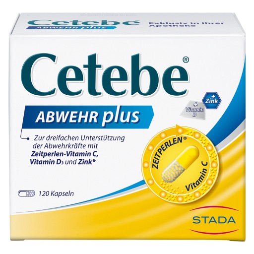 CETEBE ABWEHR plus Vitamin C+Vitamin D3+Zink Kaps.