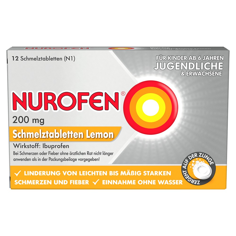 NUROFEN 200 mg Schmelztabletten Lemon