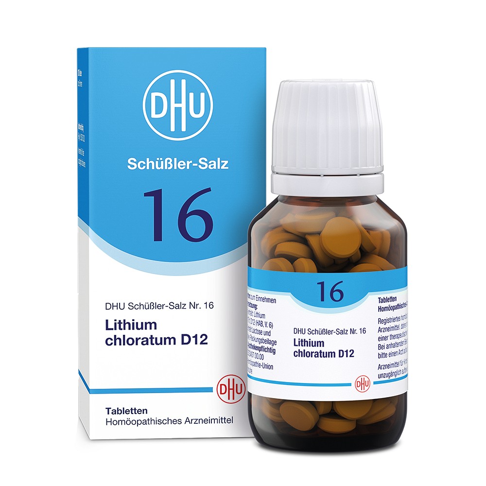 BIOCHEMIE DHU 16 Lithium chloratum D 12 Tabletten - 200St - DHU Nr. 13 - 18