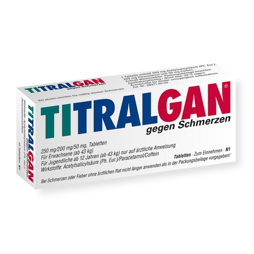 TITRALGAN Tabletten gegen Schmerzen