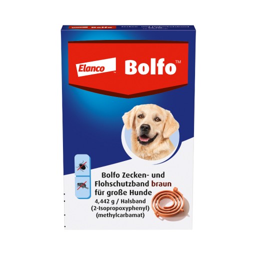 BOLFO Flohschutzband braun f.große Hunde