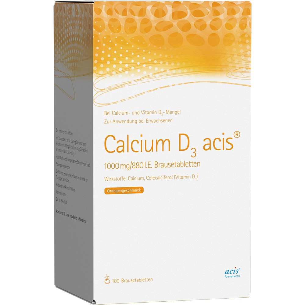 CALCIUM D3 acis 1000 mg/880 I.E. Brausetabletten