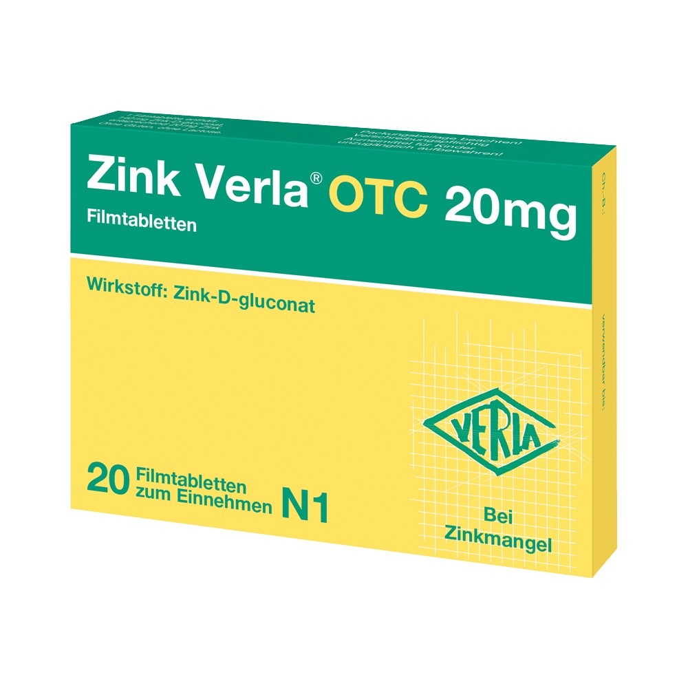 ZINK VERLA OTC 20 mg Filmtabletten