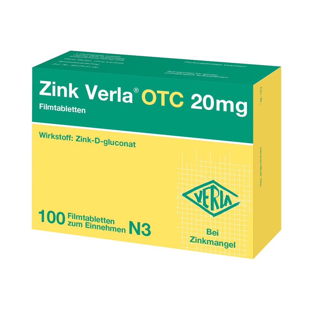 ZINK VERLA OTC 20 mg Filmtabletten