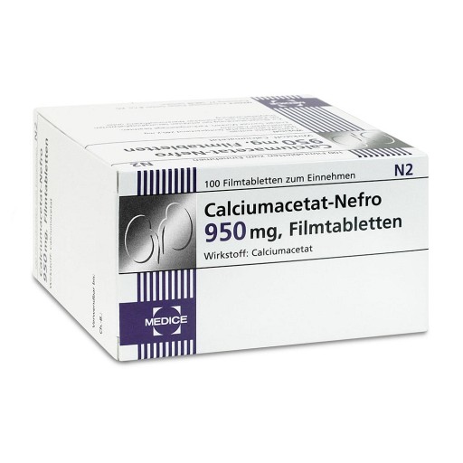 CALCIUMACETAT NEFRO 950 mg Filmtabletten