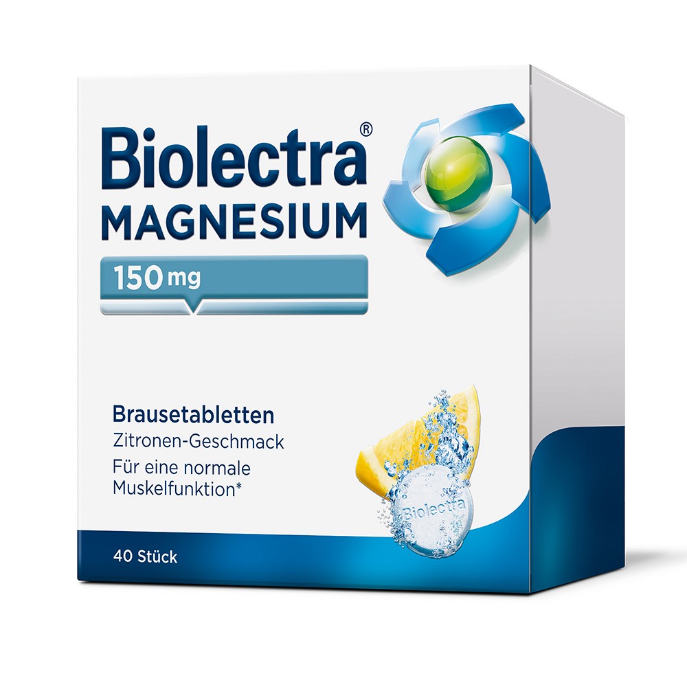 BIOLECTRA Magnesium 150 mg Zitrone Brausetabletten