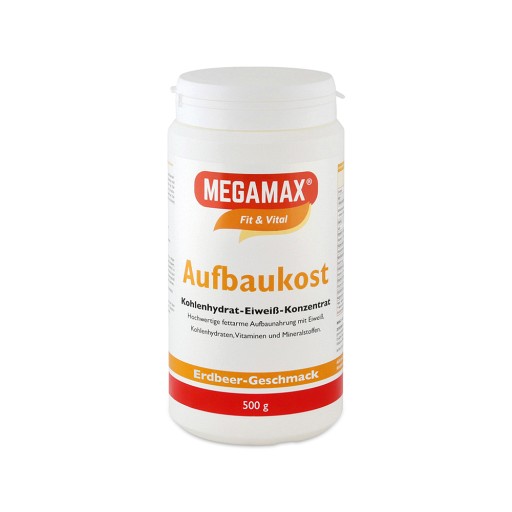 MEGAMAX Aufbaukost Erdbeere Pulver