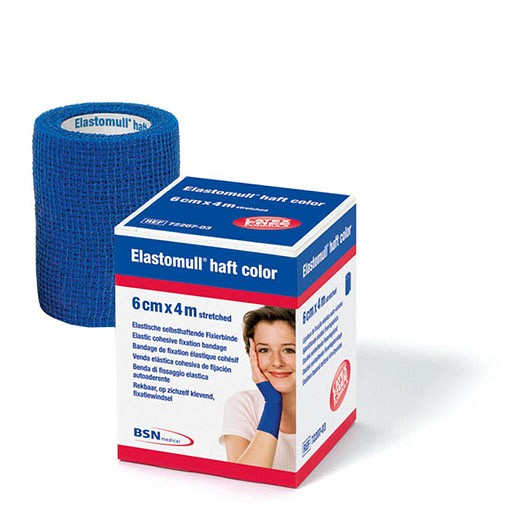 ELASTOMULL haft color 6 cmx4 m Fixierb.blau