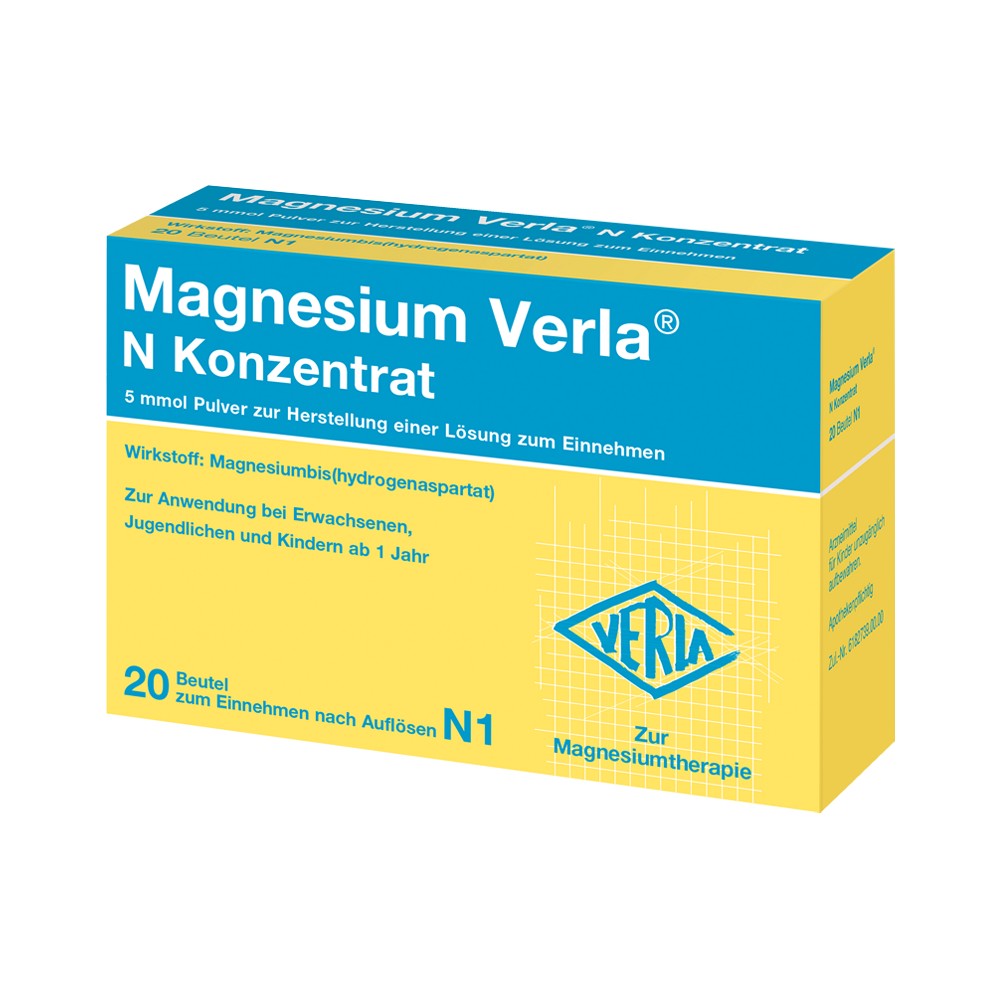 MAGNESIUM VERLA N Konzentrat Plv.z.H.e.L.z.Einn.