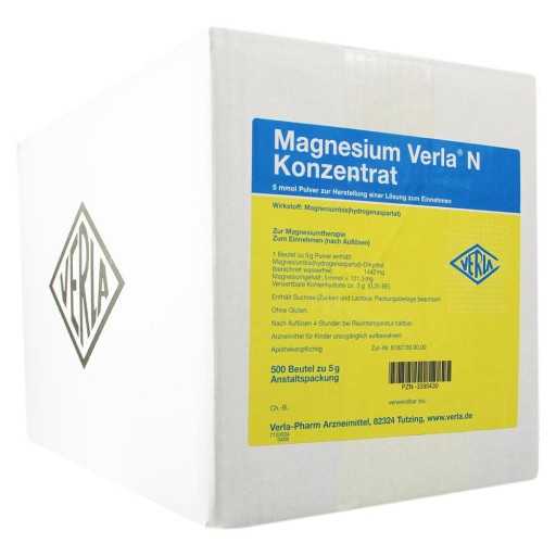 MAGNESIUM VERLA N Konzentrat Plv.z.H.e.L.z.Einn.