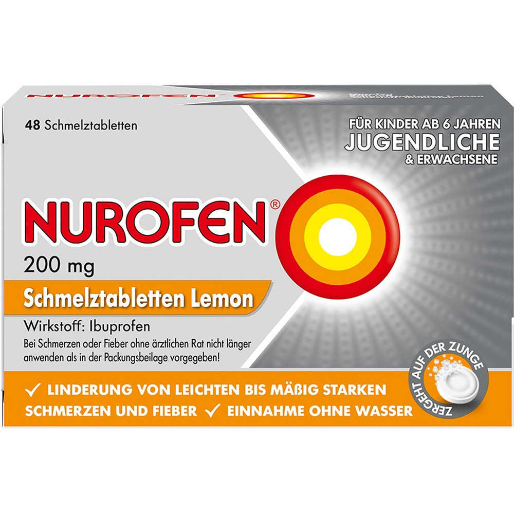 NUROFEN 200 mg Schmelztabletten Lemon
