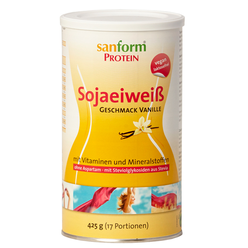 SANFORM Protein Sojaeiweiß Vanille Pulver