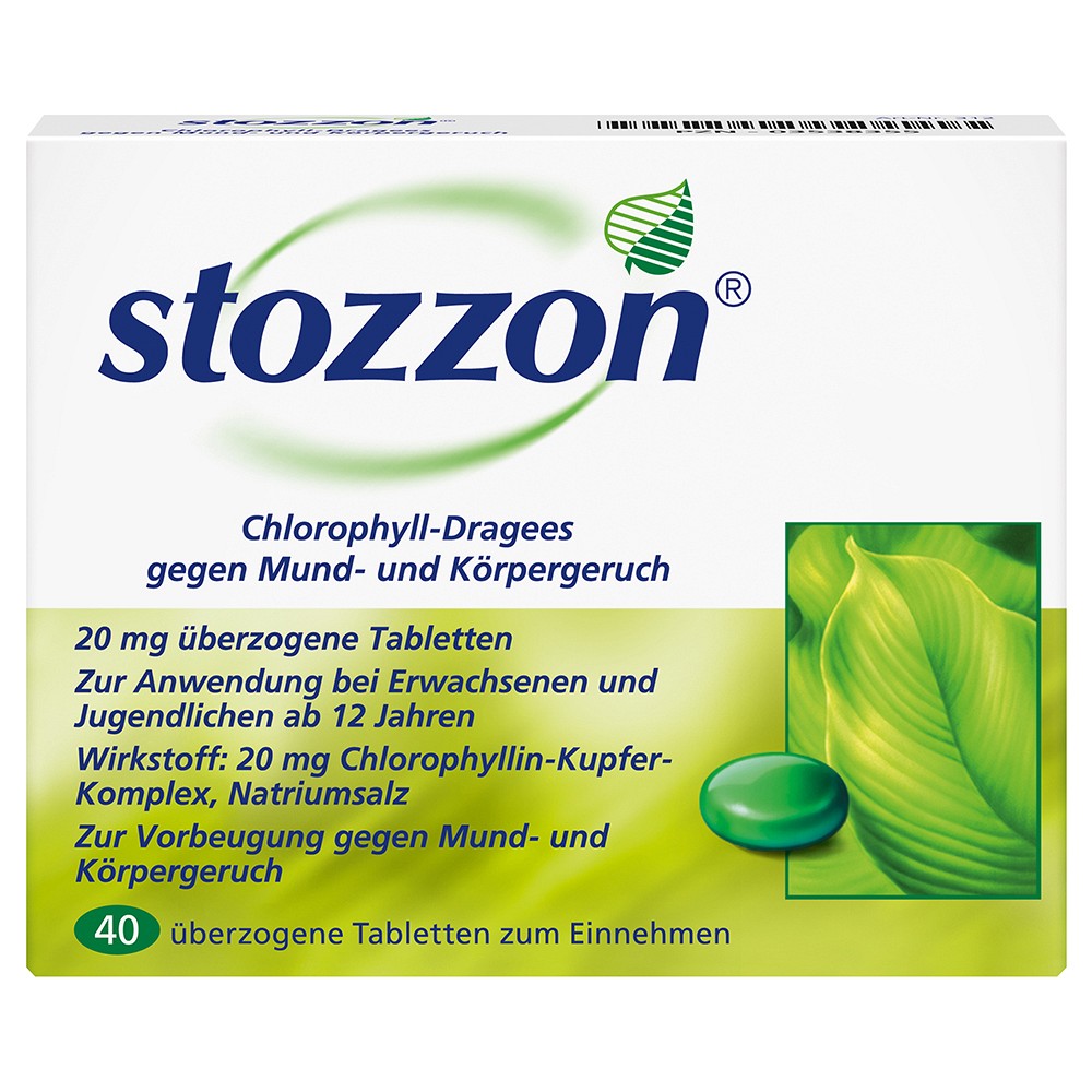 STOZZON Chlorophyll überzogene Tabletten