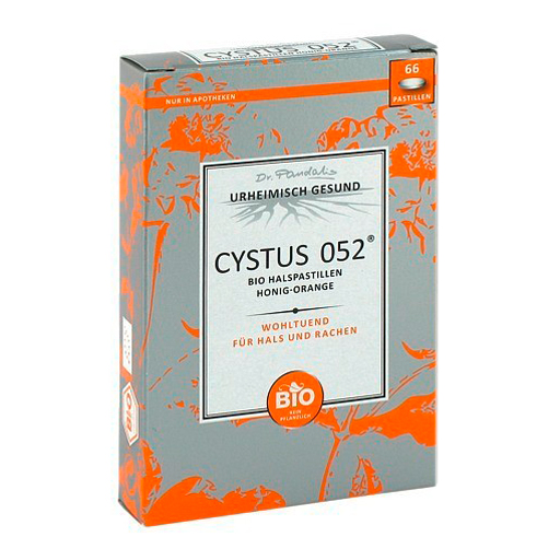 CYSTUS 052 Bio Halspastillen Honig Orange