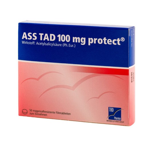 ASS TAD 100 mg protect magensaftres.Filmtabletten