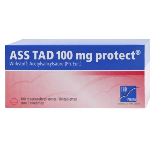 ASS TAD 100 mg protect magensaftres.Filmtabletten