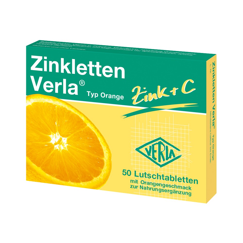 ZINKLETTEN Verla Orange Lutschtabletten