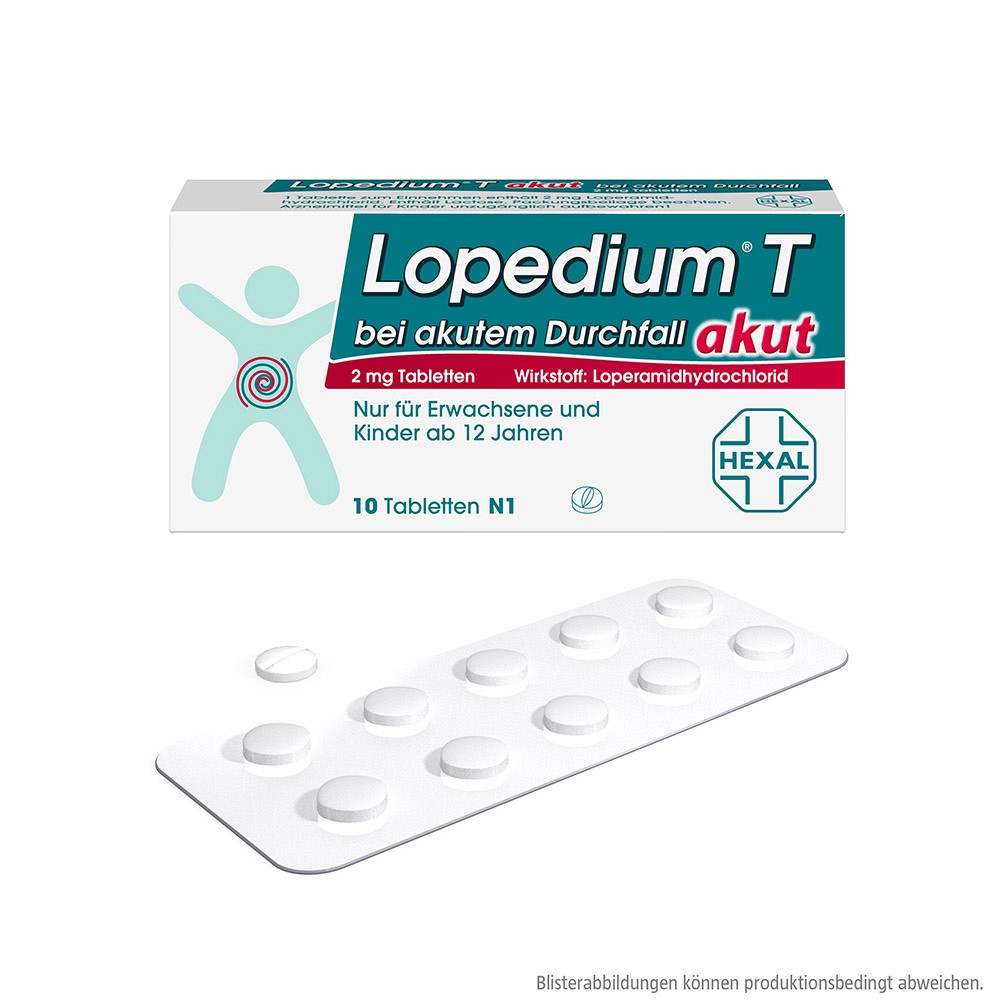 LOPEDIUM T akut bei akutem Durchfall Tabletten