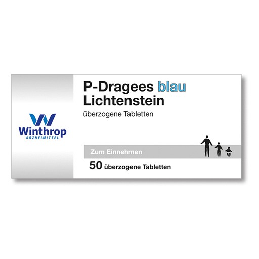 P DRAGEES blau