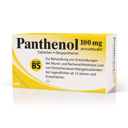 PANTHENOL 100 mg Jenapharm Tabletten