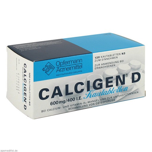 CALCIGEN D 600 mg/400 I.E. Kautabletten